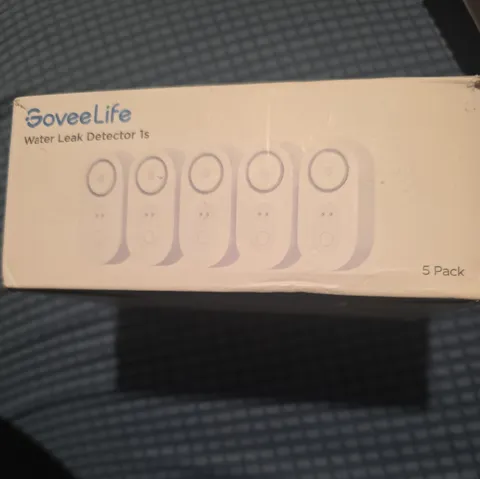 GoveeLife Water Leak Detector 5 Pack with 105dB Adjustable Alarm, Water Alarm wi