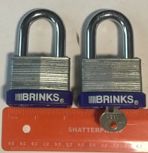 Brinks , 2” Steel  50mm Padlock, (2) 1 key
