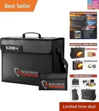 Large Fireproof Bag 5200℉ Heat Insulated 17 x 12 x 5.8 inches, Fireproof Docu...