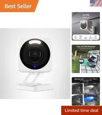 Cam V4 2.5K AI Security Camera – Indoor/Outdoor with Night Vision & Audio