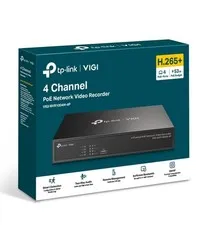 TP-Link VIGI NVR1004H-4P 4 Channel PoE+ Network Video Recorder 24/7 Continuous