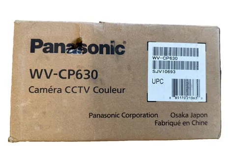 PANASONIC WV-CP630 115v, 60 Hz. COLOR CCTV CAMERA