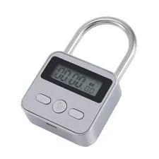 Metal Timer Lock LCD Display Multi-Function Electronic Time 99 Hours Max9312