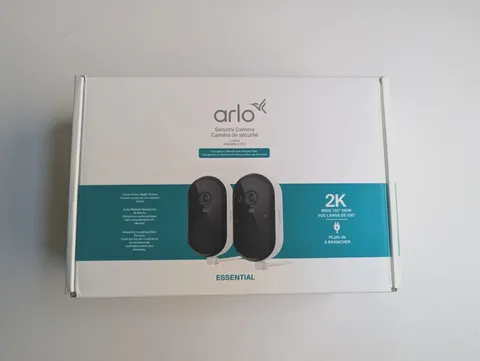 Arlo Essential 2K Outdoor Security Camera System (2-Pack)