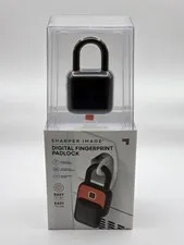 Sharper Image Fingerprint Digital Smart Padlock for Locker Bike Door Gate Home