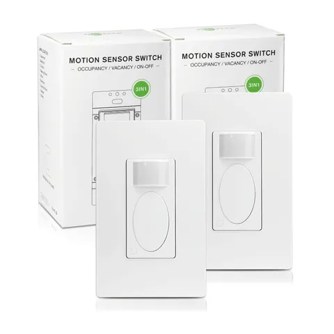 RAYZEEK PIR Motion Sensor Light Switch,SinglePole Motion Activated Wall Switc...