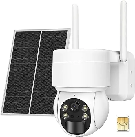 YT05 - SEHMUA 4G LTE Cellular Security Camera SIM Card Pan Tilt 360° 2K ZC