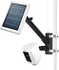 2-In-1 Pole Mount for Ring/Arlo/Blink Camera and Solar Panels, Black