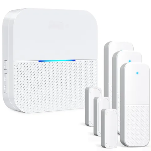 AIDA Door Alarms When Opened Wireless Ring 1 Chime-3 Sensor, White