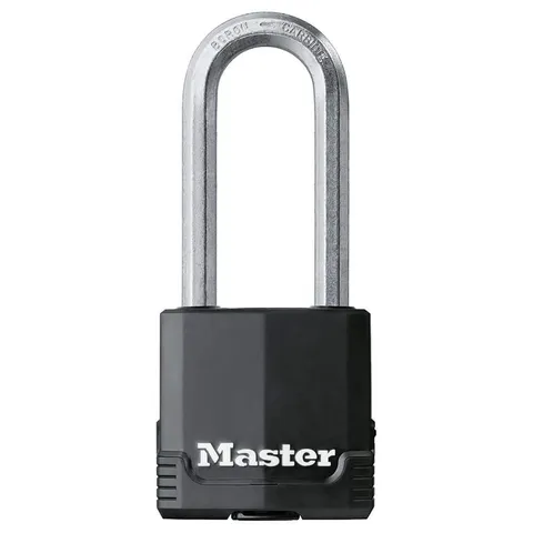 Master Lock Heavy Duty Outdoor Padlock with Key, 2-1/8 in. Wide, 2-1/2 in. Shack