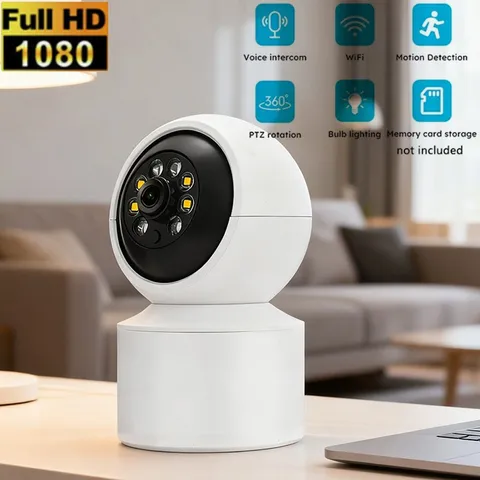 Pet Camera 1080P Dog Camera Pan/Tilt Night Vision Motion Tracking Surveillance