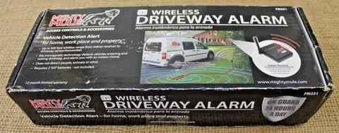 Mighty Mule Driveway Alarm Vehicle Detection Alert Sensor Wireless Kit FM231