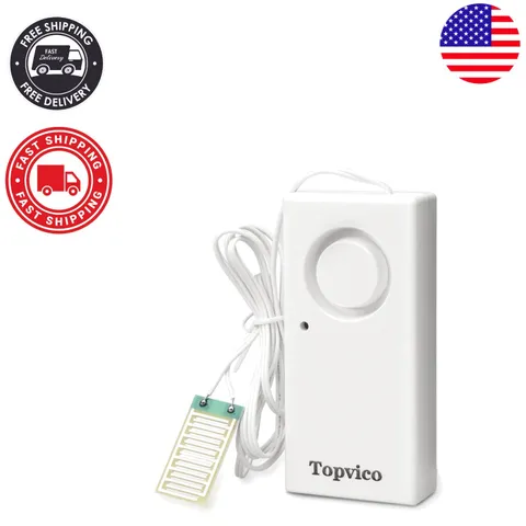 120dB Water Sensor Alarm with 37.8-Inch Cable - Ultimate Home Flood Protection