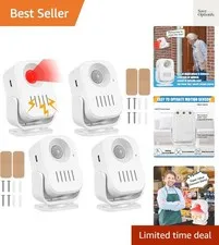 4 Pcs Recordable PIR Infrared Motion Sensor Activated Voice Motions Sensor De...