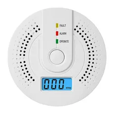 CO Alarm Sensor 85Db Sound & Light Warning Carbon Monoxide Detector with LED Dig