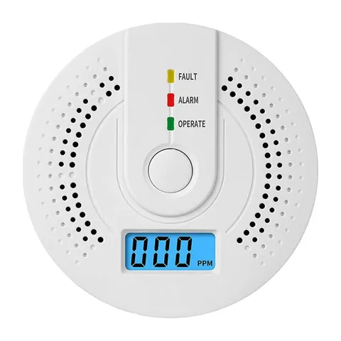 CO Alarm Sensor 85Db Sound & Light Warning Carbon Monoxide Detector with LED Dig