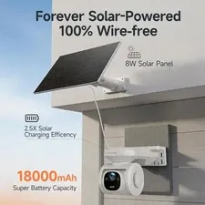 4G LTE Solar Security Camera Wireless Outdoor, No WiFi, Solar Powered NIB