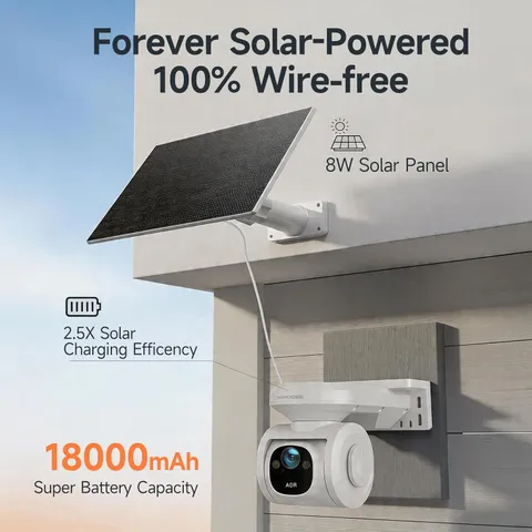 4G LTE Solar Security Camera Wireless Outdoor, No WiFi, Solar Powered NIB