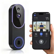 Wireless Video Doorbell Camera with AI Human Detection Night Vision Two Way