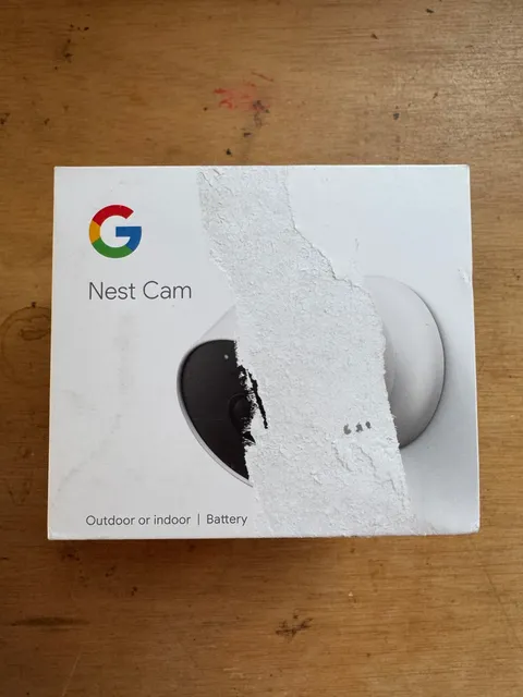 Google Nest Cam (Outdoor Battery) in Snow (GA01317-US) - Open Box