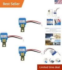 Reliable 3Pcs Light Sensor Switch - 12V Automatic Control for Multiple Uses