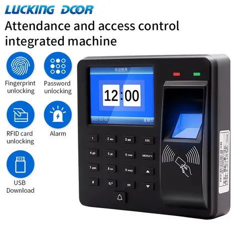 Biometric Fingerprint Access Control Intercom Time Attendance Machine Digital El