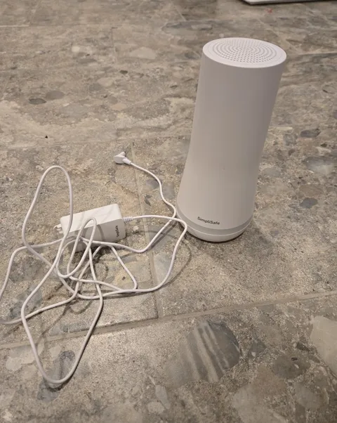 SimpliSafe Gen 3 Base Station Security System Hub with Power Adapter – White