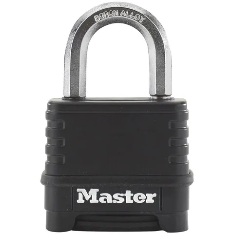 Master Lock M178EURD Excell™ 4-Digit Black Finish Combination 50mm Lock