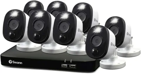 Home/Business Wired DVR, 1080P Full HD Security Camera System, 8 Channels, 8 Cam