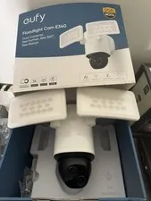 eufy Security Floodlight Camera E340 Wired 3K PTZ Dual Camera Dual-Band Wi-Fi