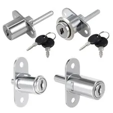 16mm/19mm Cylinder Zinc Alloy Cabinet Drawer Lock w Key, Keyed Different/Alike