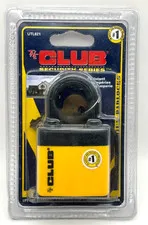 The Club UTL821 1-3/4" Laminated Steel Padlock Yellow Black NOS Sealed