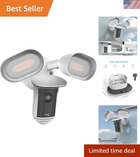 Sun Rain Cover for R-ing Floodlight Cam/Cam Pro,Wired2nd Gen-White | Resistan...