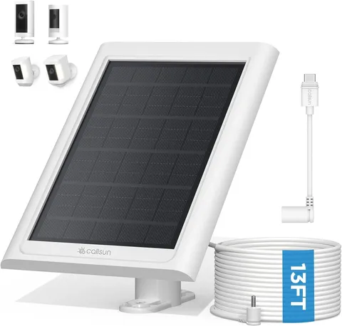 Ring Camera Solar Panel, Power for Ring Stick Up Cam Battery, Ring Spotlight...