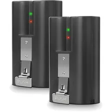 Rechargeable 6040mAh Battery Pack for Ring Cameras - 2-Pack with LED Indicators