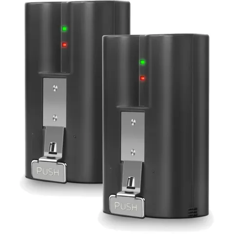 Rechargeable 6040mAh Battery Pack for Ring Cameras - 2-Pack with LED Indicators
