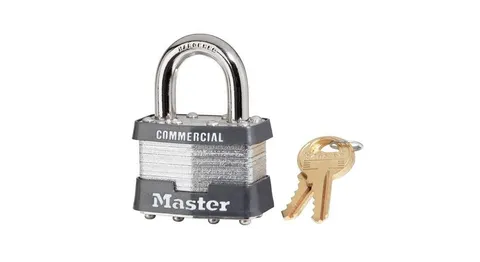 Padlock, Keyed Alike Key, Open Shackle, 5/16 in Dia Shackle, 15/16 in H Shackle,