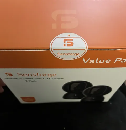 Sensforge Indoor Pan-Tilt 1080p Wi-Fi Cameras 2-Pack Black AI 2-Way Audio