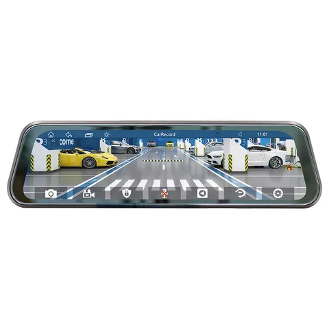 Car Mirror Dash Cam Recorder Reverse Rear View Parking System For Apple CarPlay
