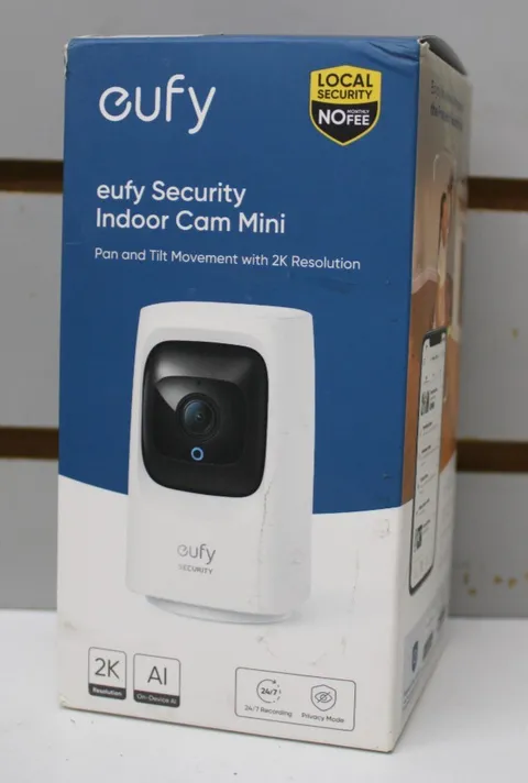 Eufy Wi-Fi Pan and Tilt Mini Indoor Security Camera T8414 - WHITE