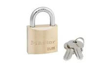 Master Lock 4130KA-314 Padlock: Brass, Keyed Alike, 1-1/8" Wide