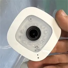 NETGEAR Arlo 1080p Wi-Fi Indoor IP Cameras 2-Pack White Night Vision Audio