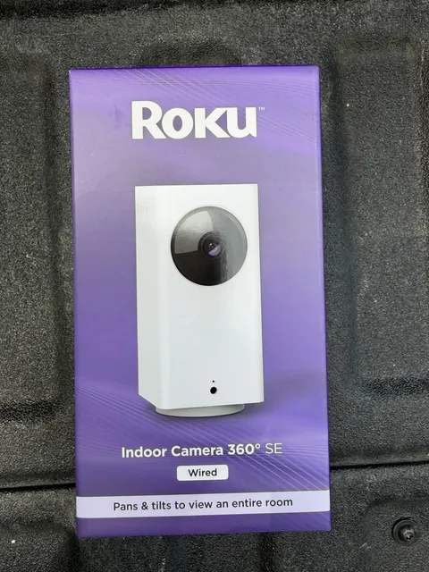 Roku Smart Home Indoor Camera 360° SE Wi-Fi®-Connected - Wired Security NEW