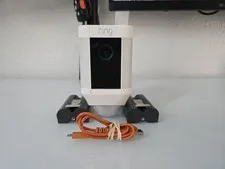 Ring Spotlight Cam Wireless White Outdoor Camera Battery 5AT3S8