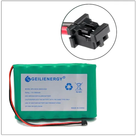 3600mAh Ni-MH Battery for DSC IMPASSA 9057 Wireless Alarm