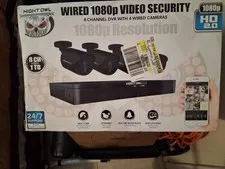8CH 1080p DVR CCTV System w/ 4 Cameras, 1TB HDD, Motion, Push Alerts