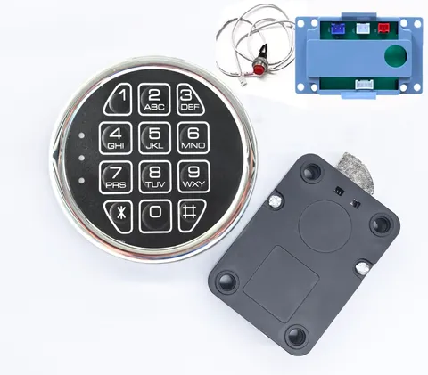 Gun Safe Lock Replacement Chrome Digital Keypad DIY Swingbolt Lock For Safe Box