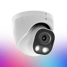 8MP 4K PoE IP , H.265 Smart Dual Light Turret Dome , Support Color Night Visi...