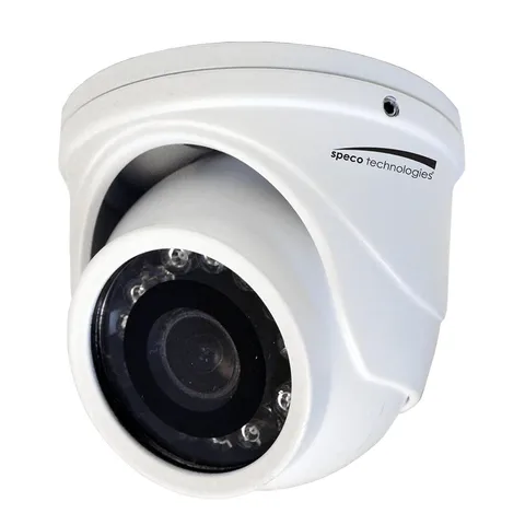 Speco HT471TW 4mp Hd-tvi Mini Turret Camera 2.9mm Lens - White Housing