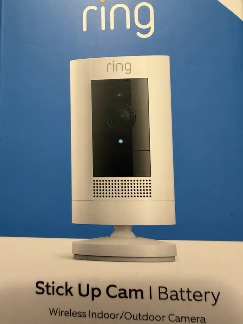NIB Brand New RING Stick Up Cam Battery Wireless Indoor/Outdoor Camera